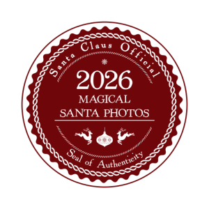 2026 magical santa photos in Palm Harbor Florida seal